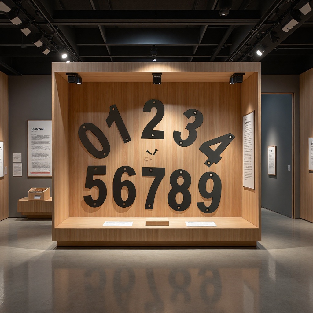 阿拉伯数字细节图