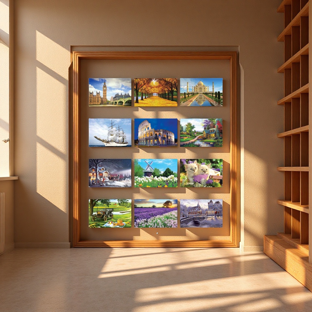 500-piece fun bean puzzle, 1000-piece children's educational coloring puzzle, puzzle game, educational toy details Picture