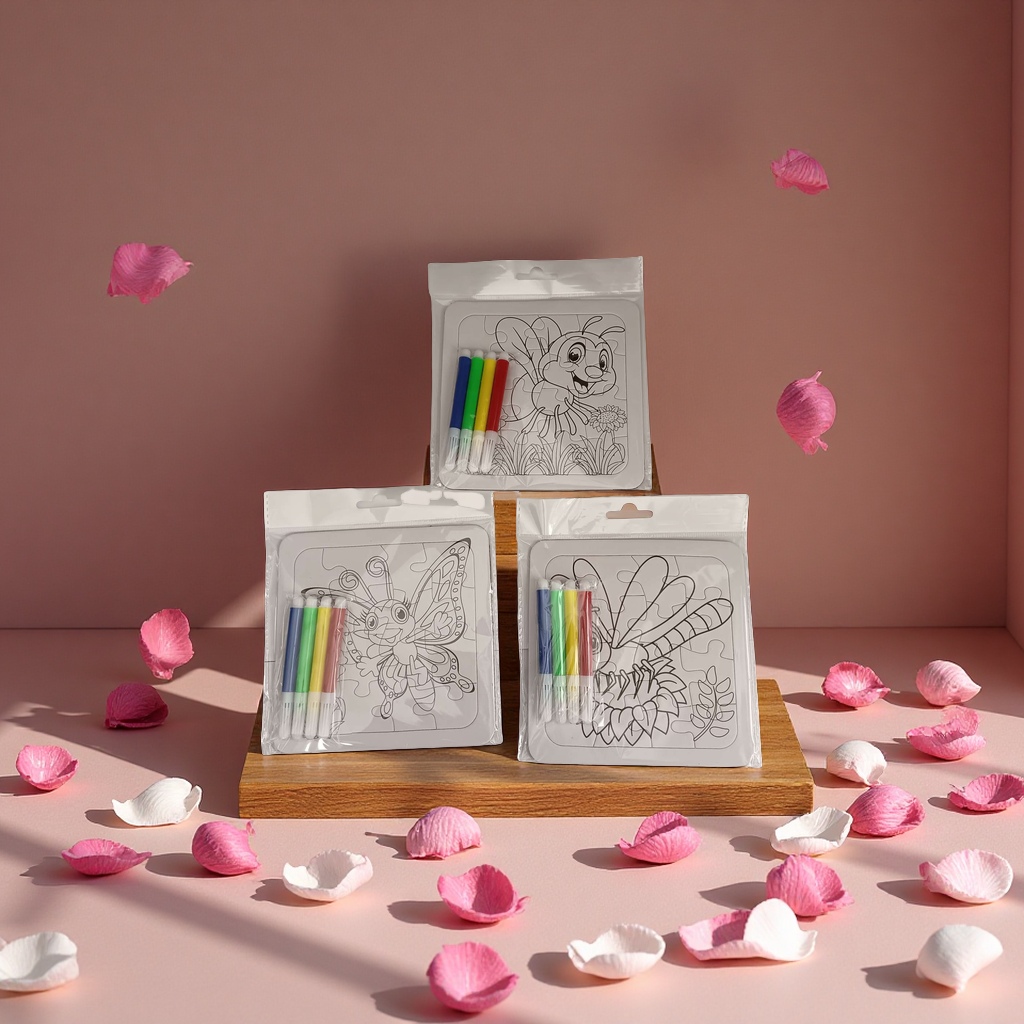 Creative handmade DIY jigsaw puzzle children's educational toys details Picture