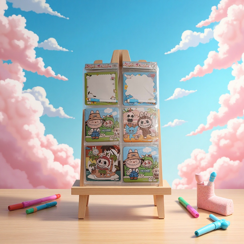 三合一拼图涂涂画画儿童玩具陪伴儿童节快乐成长