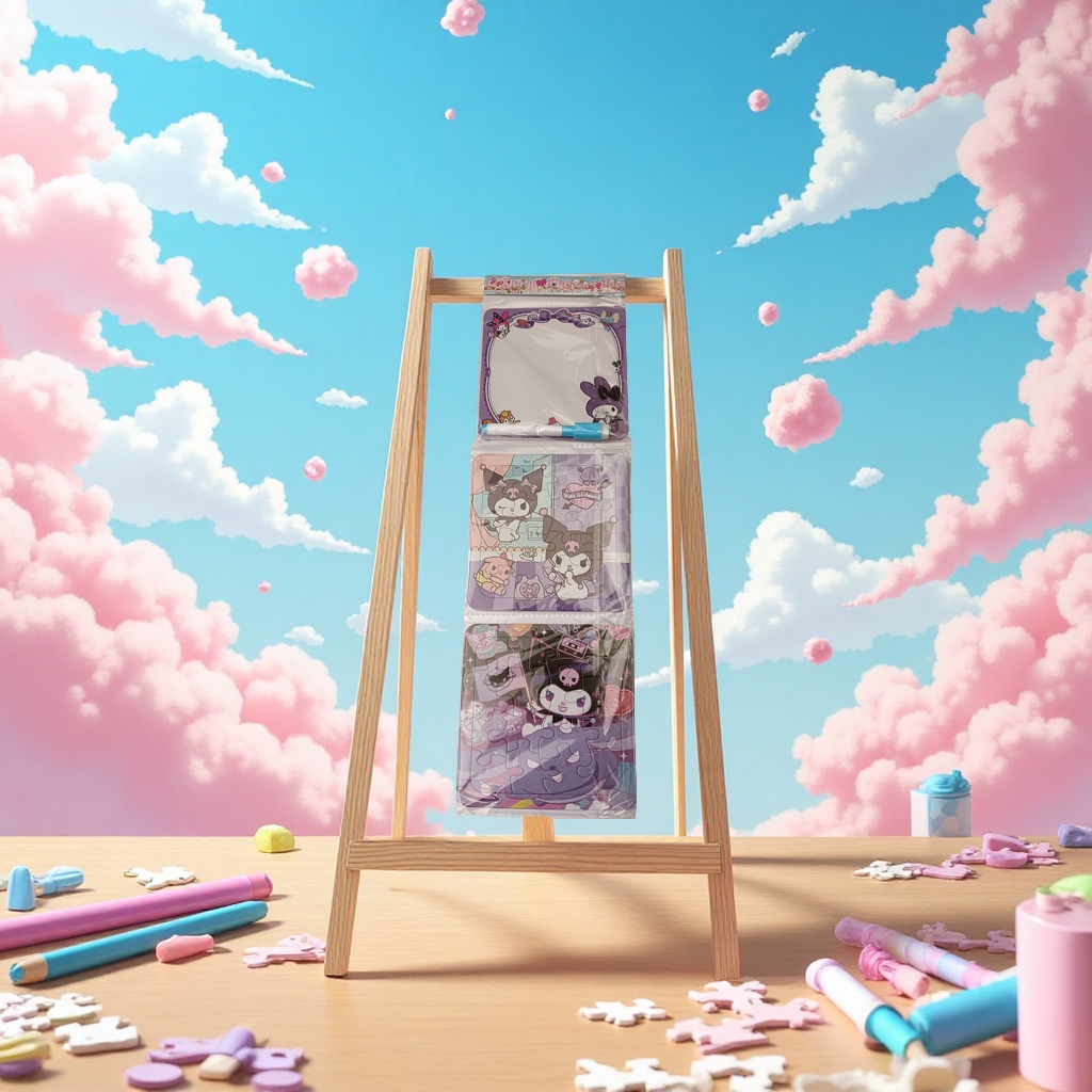 三合一拼图涂涂画画细节图