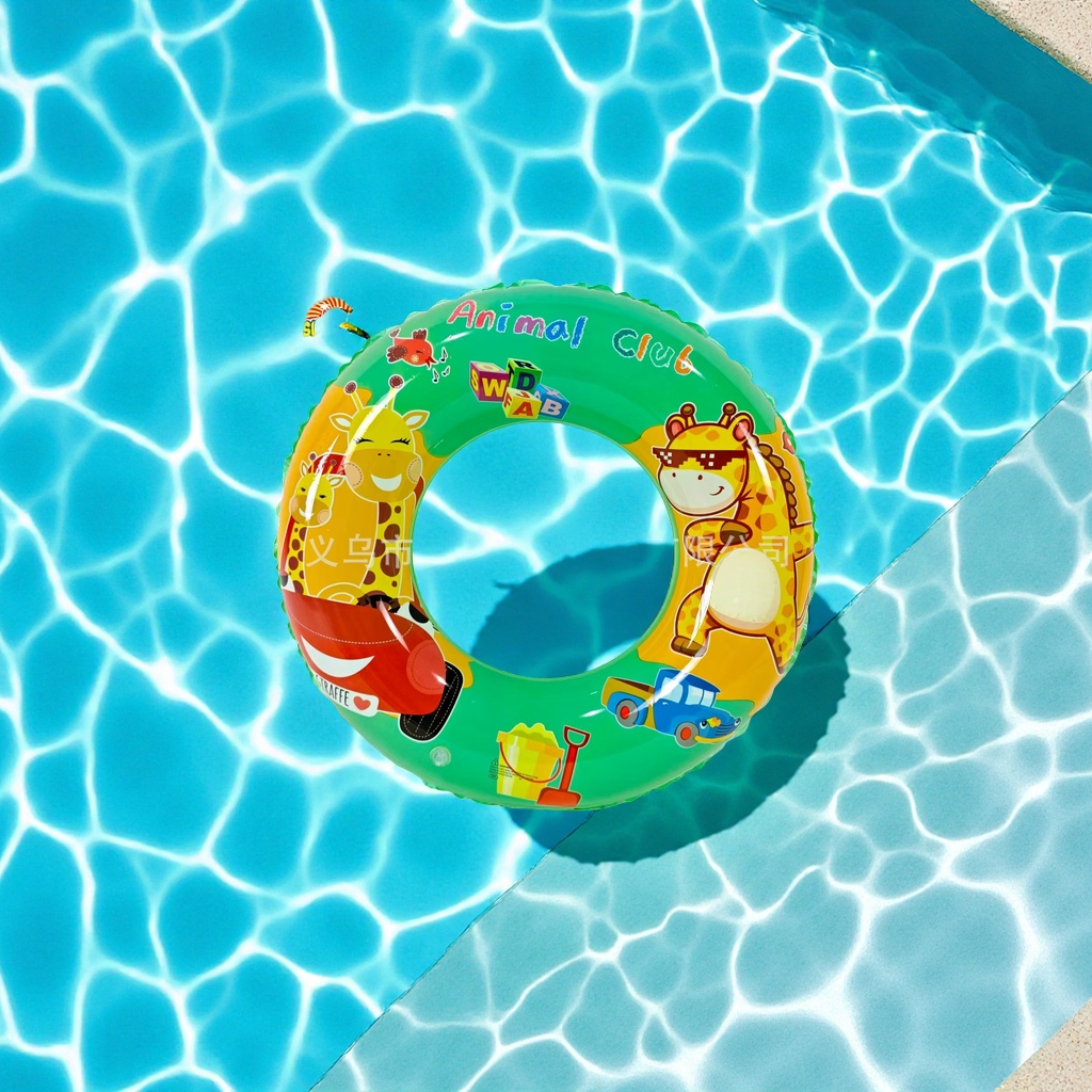 Hongyu Factory direct sales of new giraffe cartoon inflatable water toys, multi-functional air models for children and adults