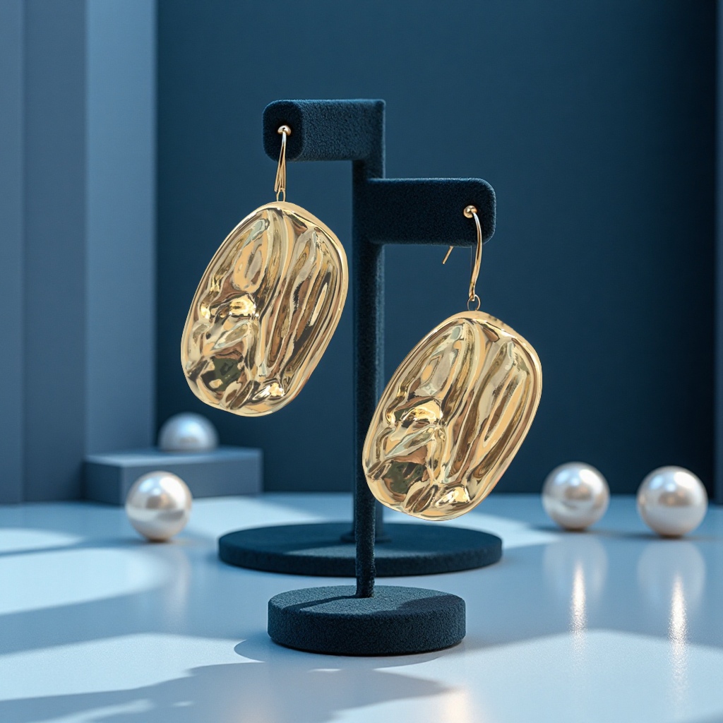 铂金/PT耳饰实物图