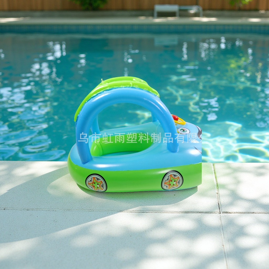 Hongyu baby sunshade Seat, children's water play, water boat, car-shaped inflatable toys, large inflatable toys factory direct sales Application Scenario