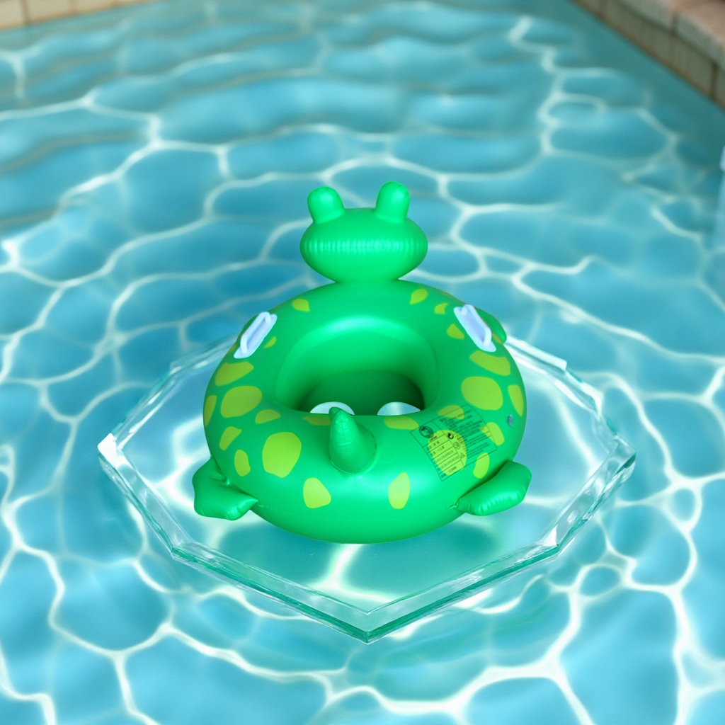 New thickened crocodile children's swimming ring PVC inflatable cartoon animal-shaped swimming seat ring inflatable toy Application Scenario