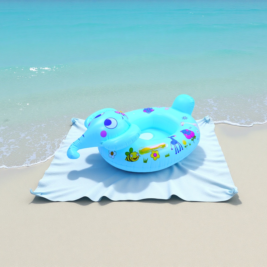 Hongyu infant and toddler elephant inflatable swimming boat, baby prone boat with sitting boat manufacturer wholesale children's toys cartoon inflatable models Application Scenario