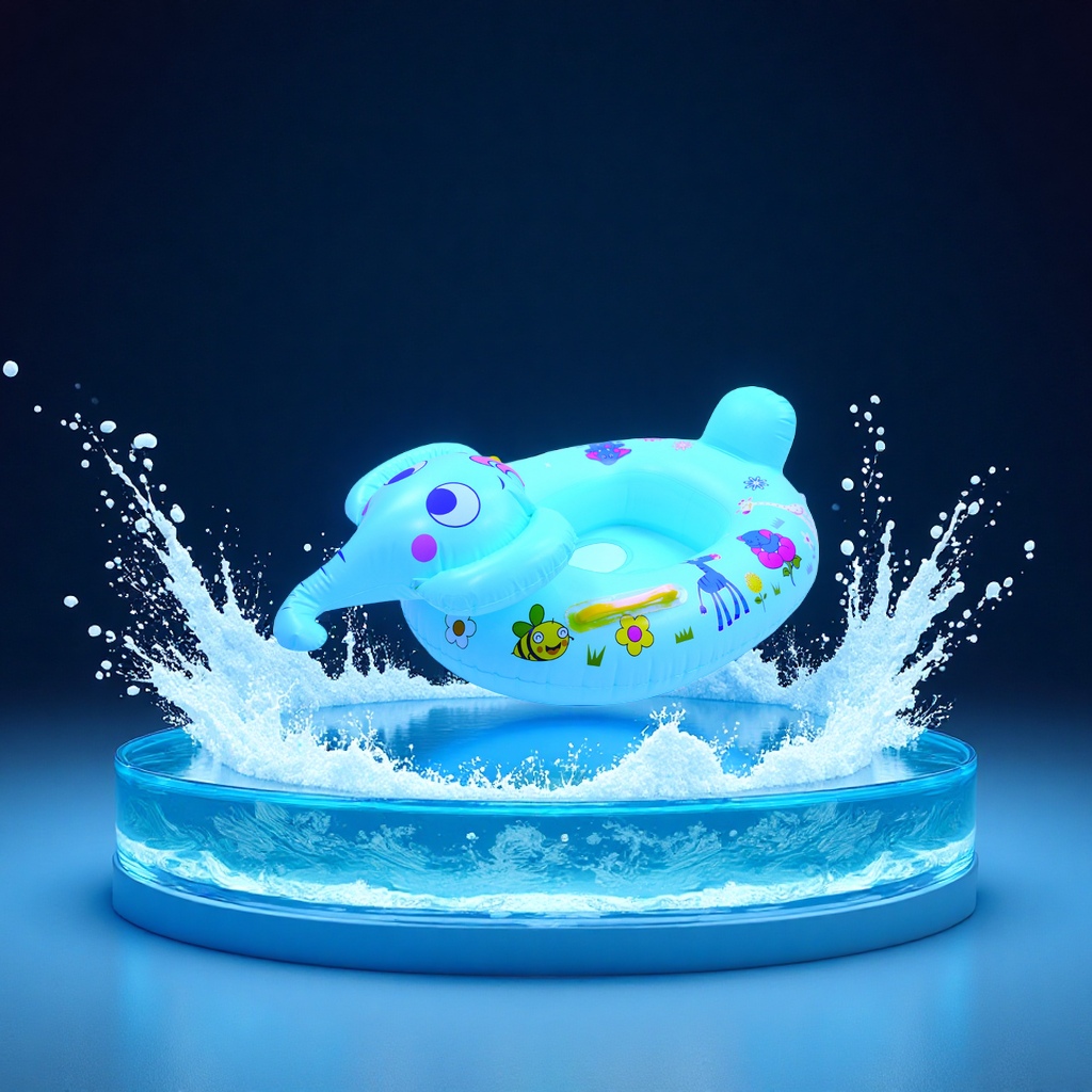 Hongyu infant and toddler elephant inflatable swimming boat, baby prone boat with sitting boat manufacturer wholesale children's toys cartoon inflatable models Item Picture