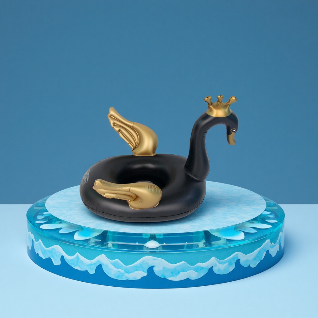 Crown Swan Wing Water inflatable children's Seat ring, anti-rollover swimming ring, baby seat ring manufacturer wholesale sports outdoor swimming products Application Scenario