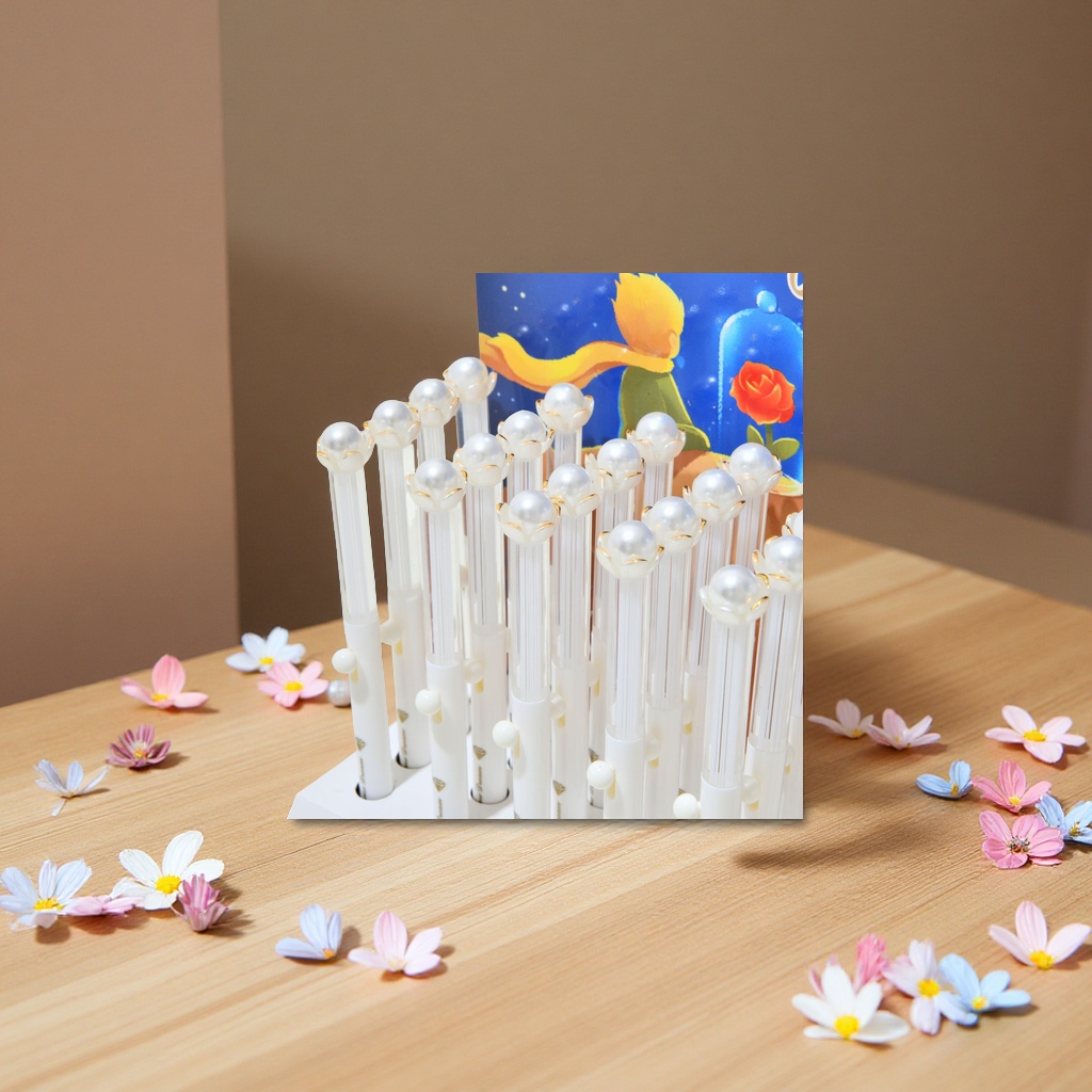 晨光可爱猫爪花朵卡通中性笔速干学生笔高颜值创意书写笔饰品配件散珠串珠