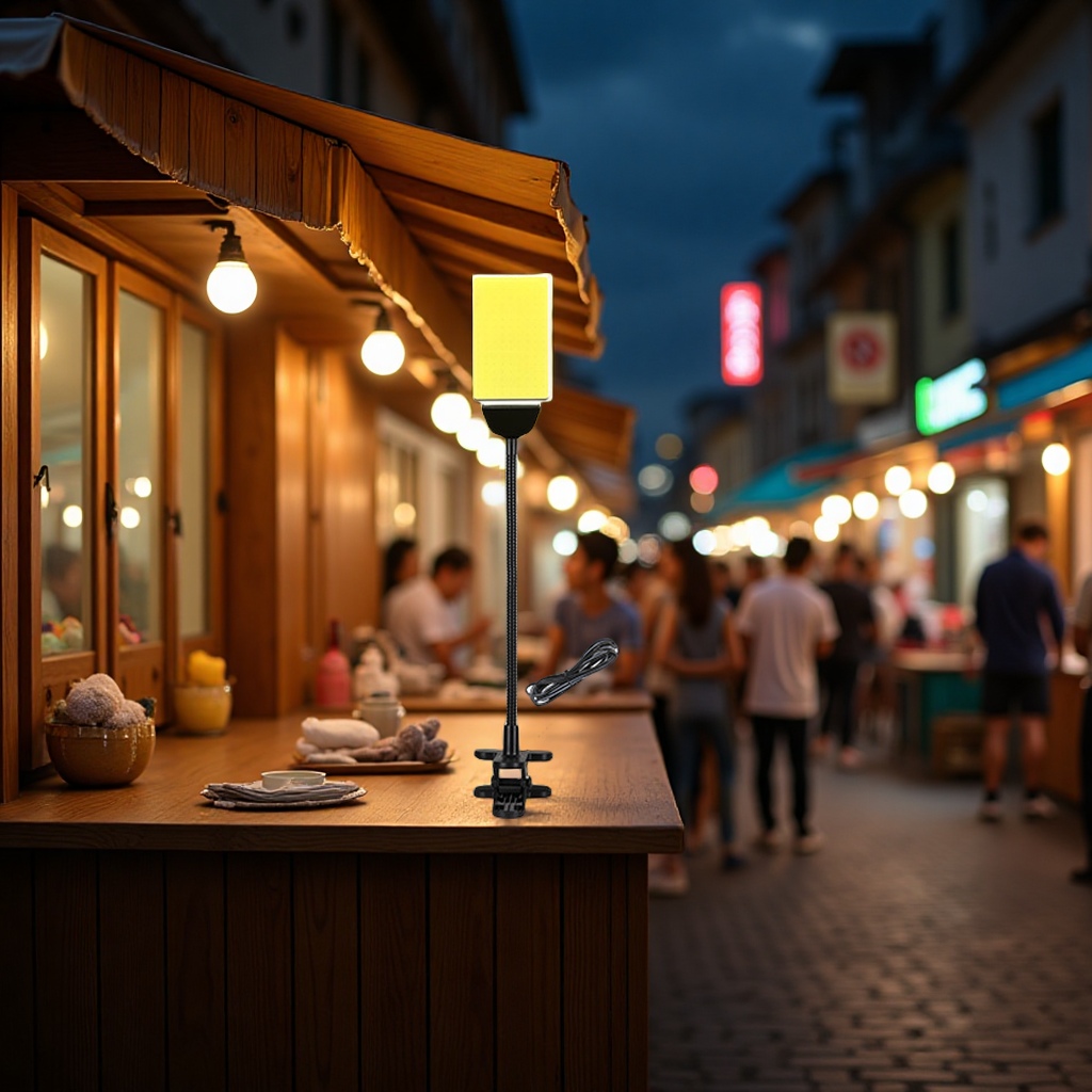 Night market stall lighting, market stall work lights, night fishing low-voltage battery COB bracket floodlights, outdoor floor, wall and step lights Specification image
