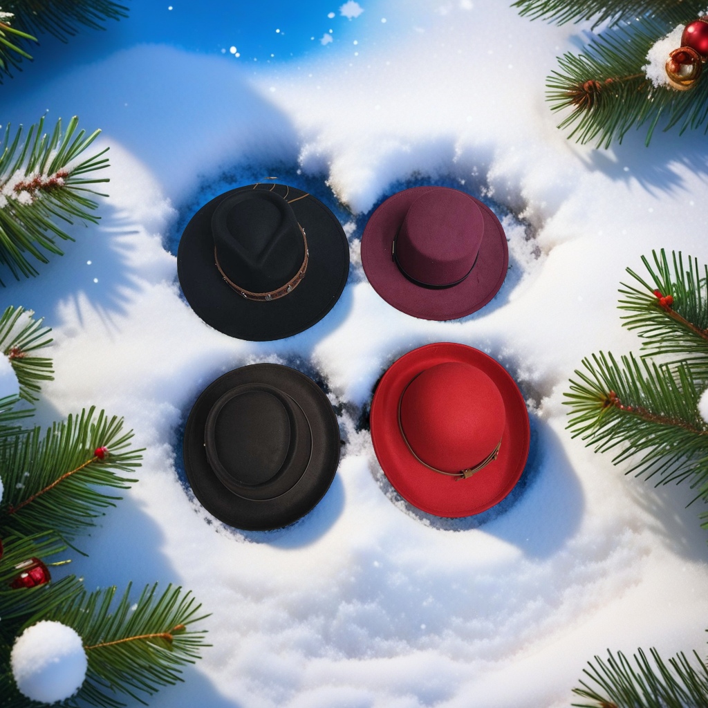New trendy top hats, retro classic style, versatile and fashionable hats for both men and women, trendy hat accessories Application Scenario
