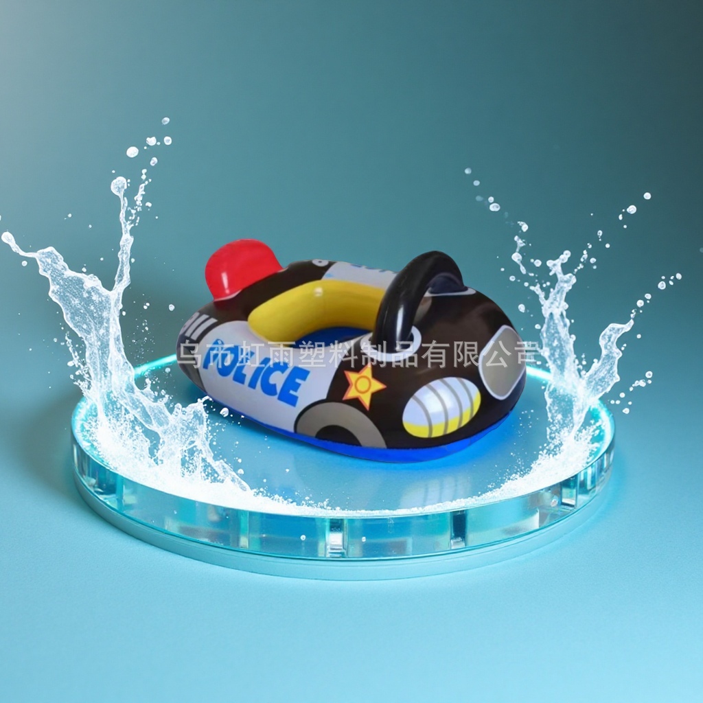 Children and babies, cartoon swimming rings, seat rings, airplane and car water seat rings, 0-3 years old, factory direct supply inflatable toys details Picture