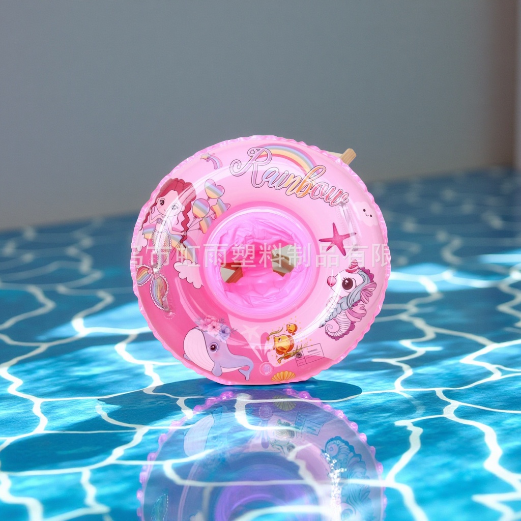Hongyu thickened recessed mermaid Shark children's swimming rings for boys and girls, 0-6 years old, pocket seat rings, factory direct sales, sports and outdoor swimming products Item Picture