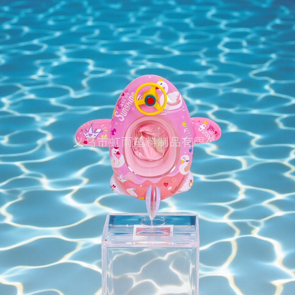 Hongyu Children's horn swimming ring, baby recessed cartoon animal seat ring, factory direct sales of sports and outdoor swimming products details Picture
