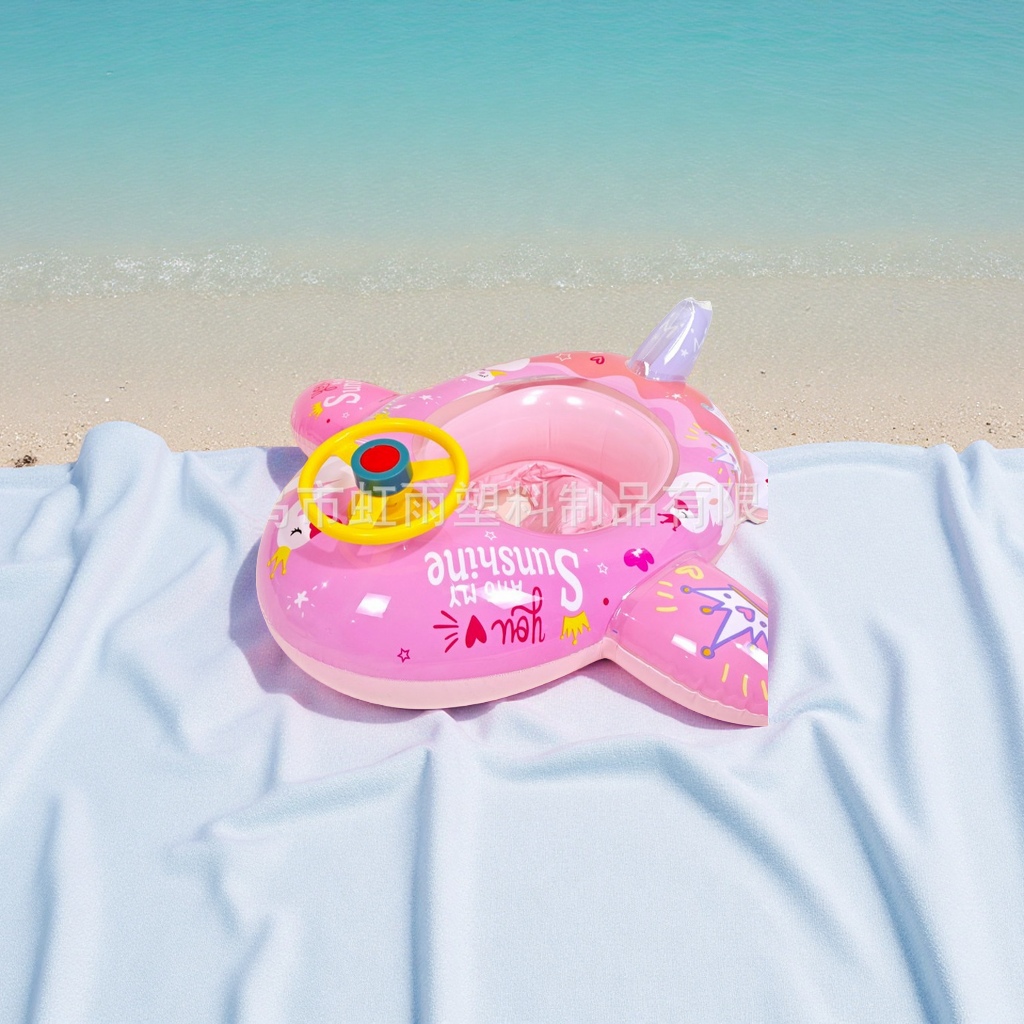 Hongyu Children's horn swimming ring, baby recessed cartoon animal seat ring, factory direct sales of sports and outdoor swimming products Specification image