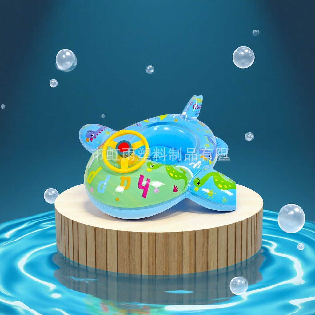 Hongyu Children's horn swimming ring, baby recessed cartoon animal seat ring, factory direct sales of sports and outdoor swimming products Application Scenario