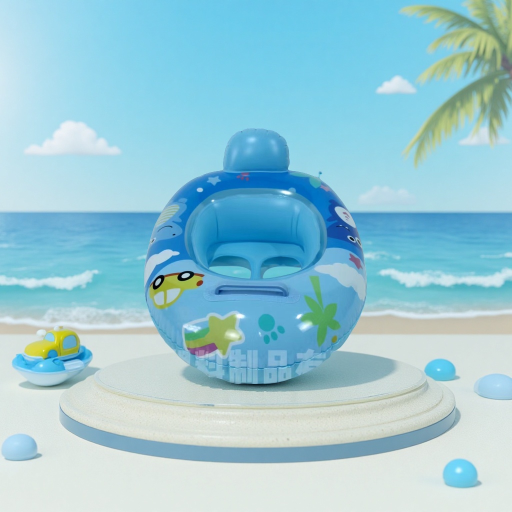 Hongyu Children's inflatable water Interactive Cartoon car and boat Factory Direct sales, baby seat boats, sports outdoor swimming products, children's swimsuits