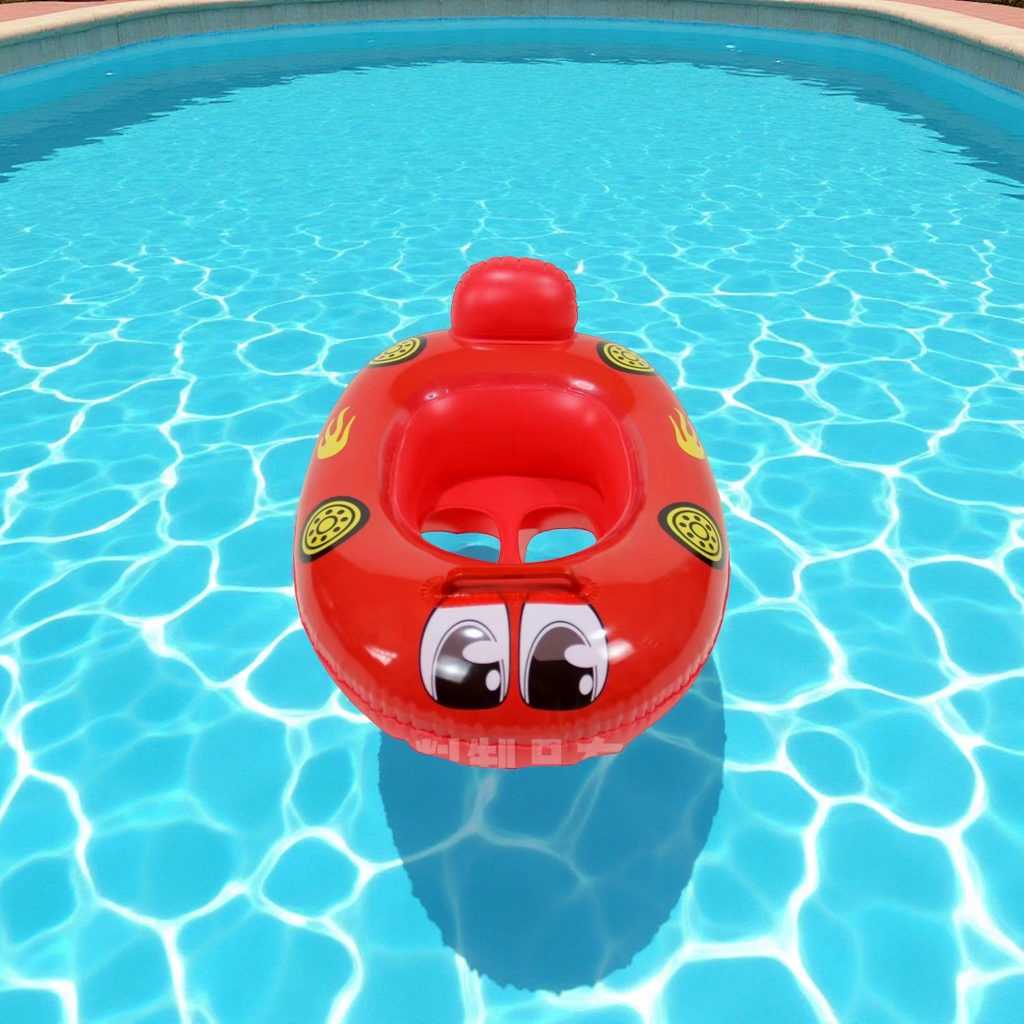 Hongyu Children's inflatable water Interactive Cartoon car and boat Factory Direct sales, baby seat boats, sports outdoor swimming products, children's swimsuits details Picture