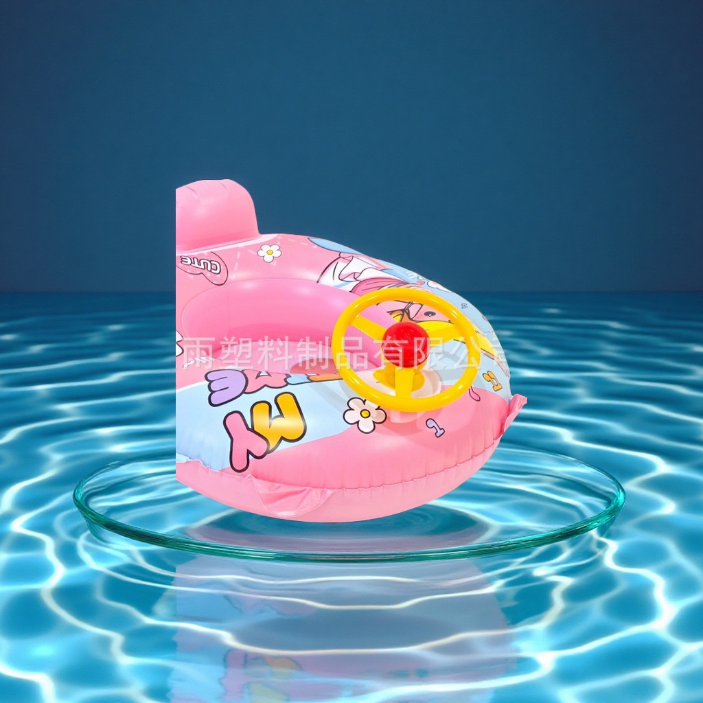 New mermaid rabbit horn boat children's cartoon water seat manufacturer wholesale sports outdoor swimming equipment children's swimsuits Specification image