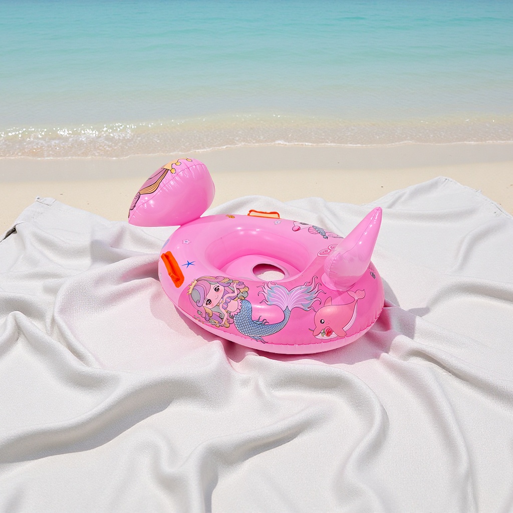 New in-stock animal sitting rings, children's swimming rings, cartoon mounts with handles, water swimming rings, sports and outdoor swimming products Application Scenario