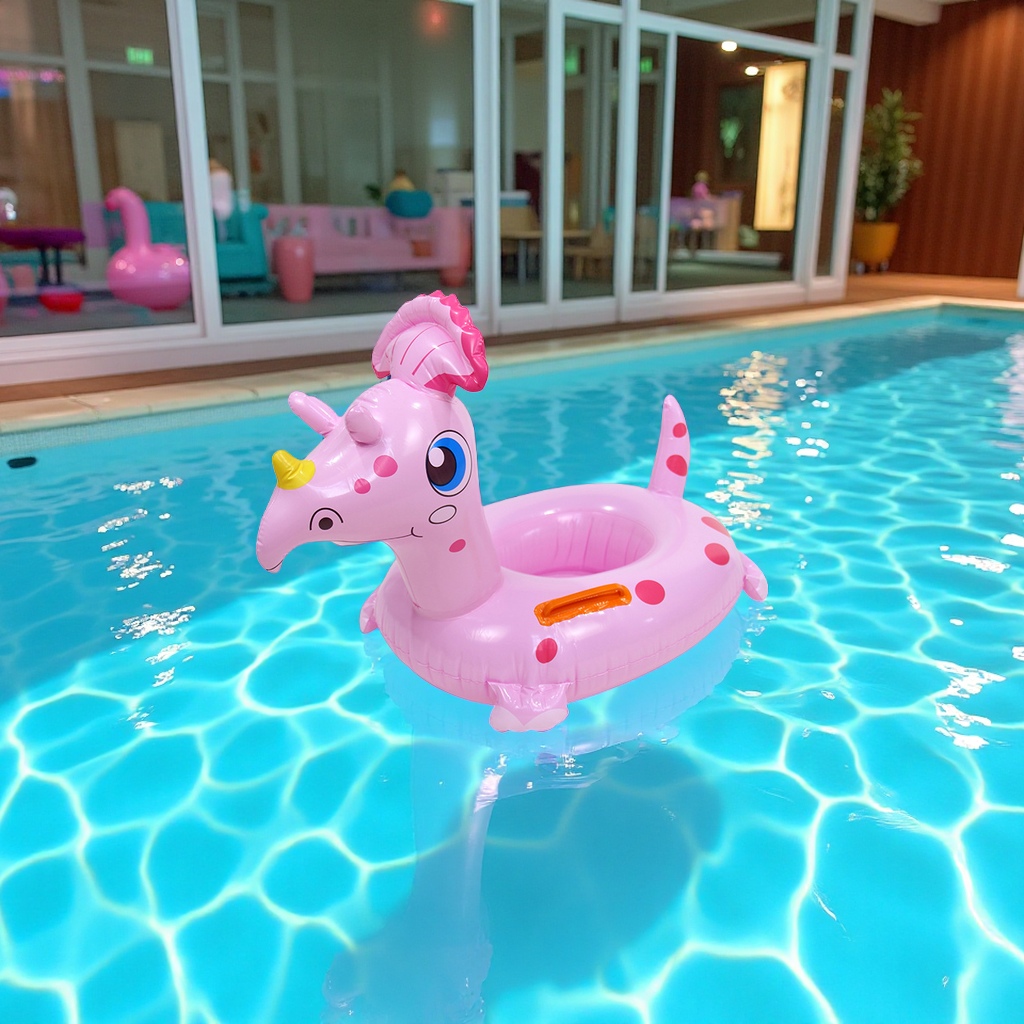 儿童卡通充气游泳圈婴儿救生圈水上玩具跨境批发运动户外用品