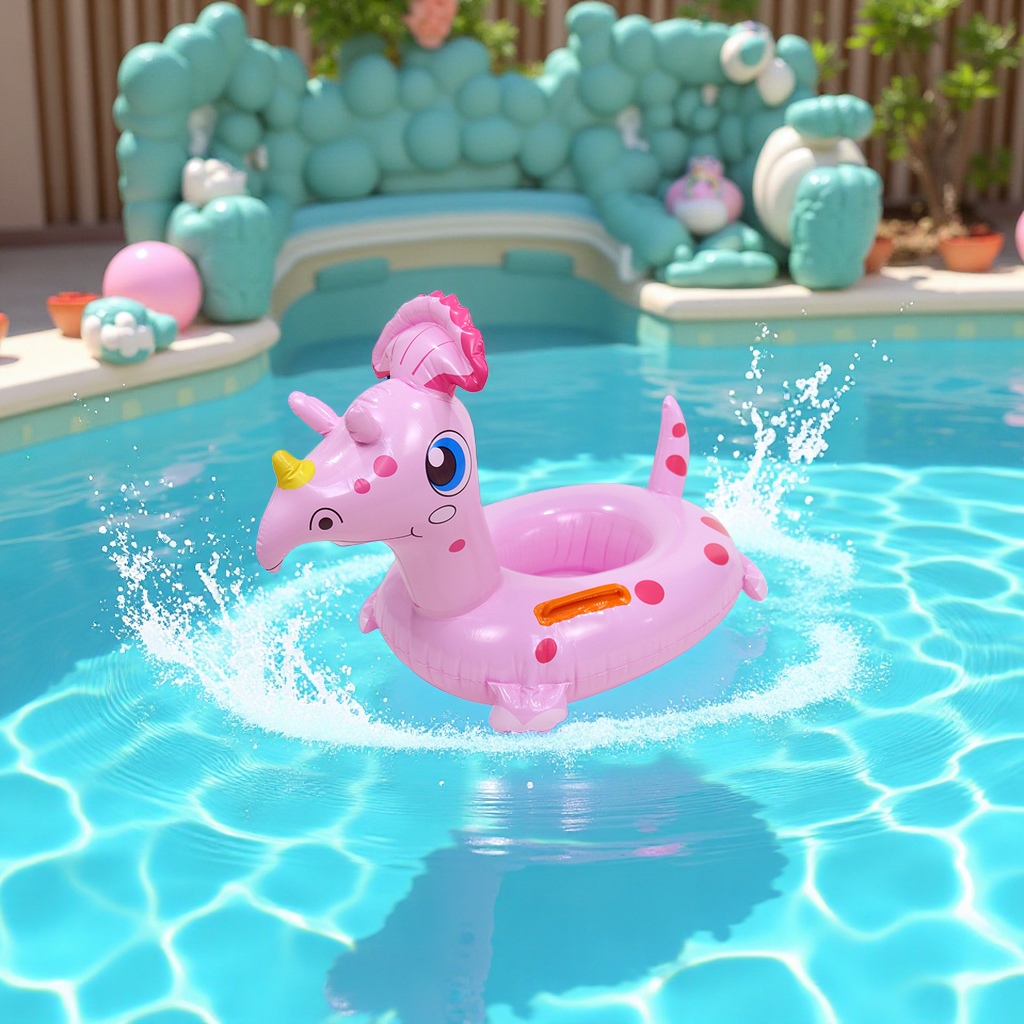 Children's cartoon inflatable swimming rings, baby life buoys, water toys, cross-border wholesale, sports and outdoor products Item Picture