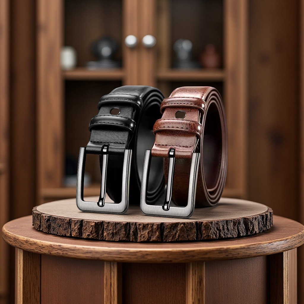 保罗正品老式皮革男士皮带复古商务休闲牛仔裤腰带男款服装配饰