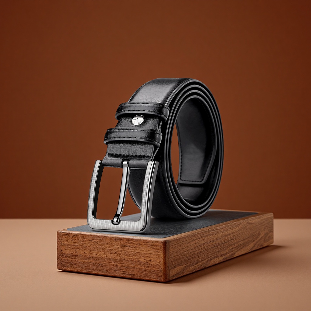 Paul genuine vintage leather men's belts, retro business casual denim belts, men's clothing accessories details Picture