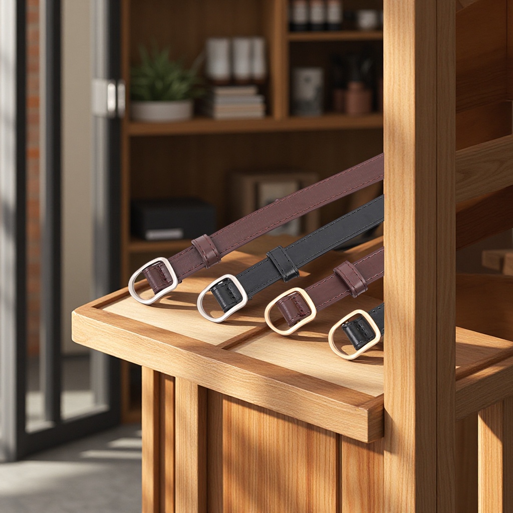 Factory direct sales of women's needle-buckle fine belts, summer jeans, versatile ins style decorative belts, women's clothing accessories Application Scenario