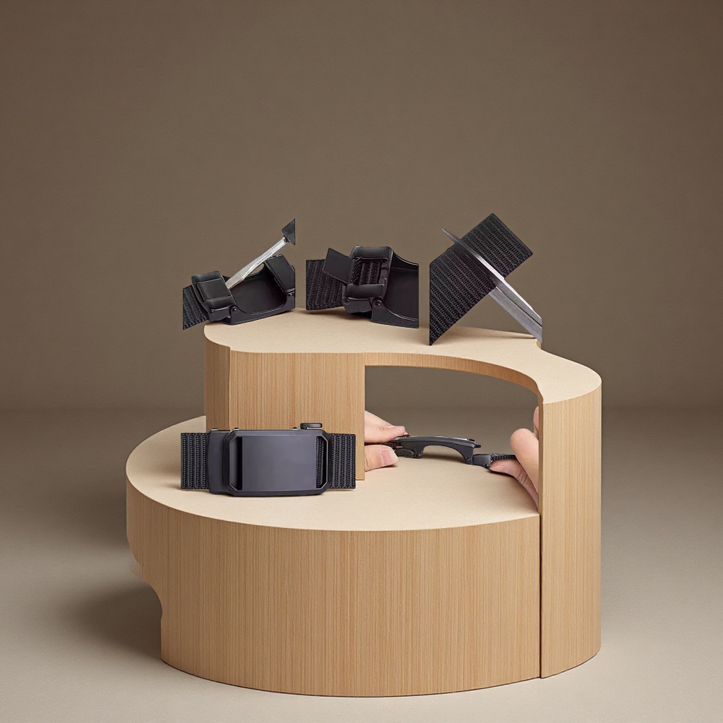 The 2025 new men's and women's canvas nylon self-locking belt is a simple, versatile, lightweight and durable student clothing accessory Application Scenario