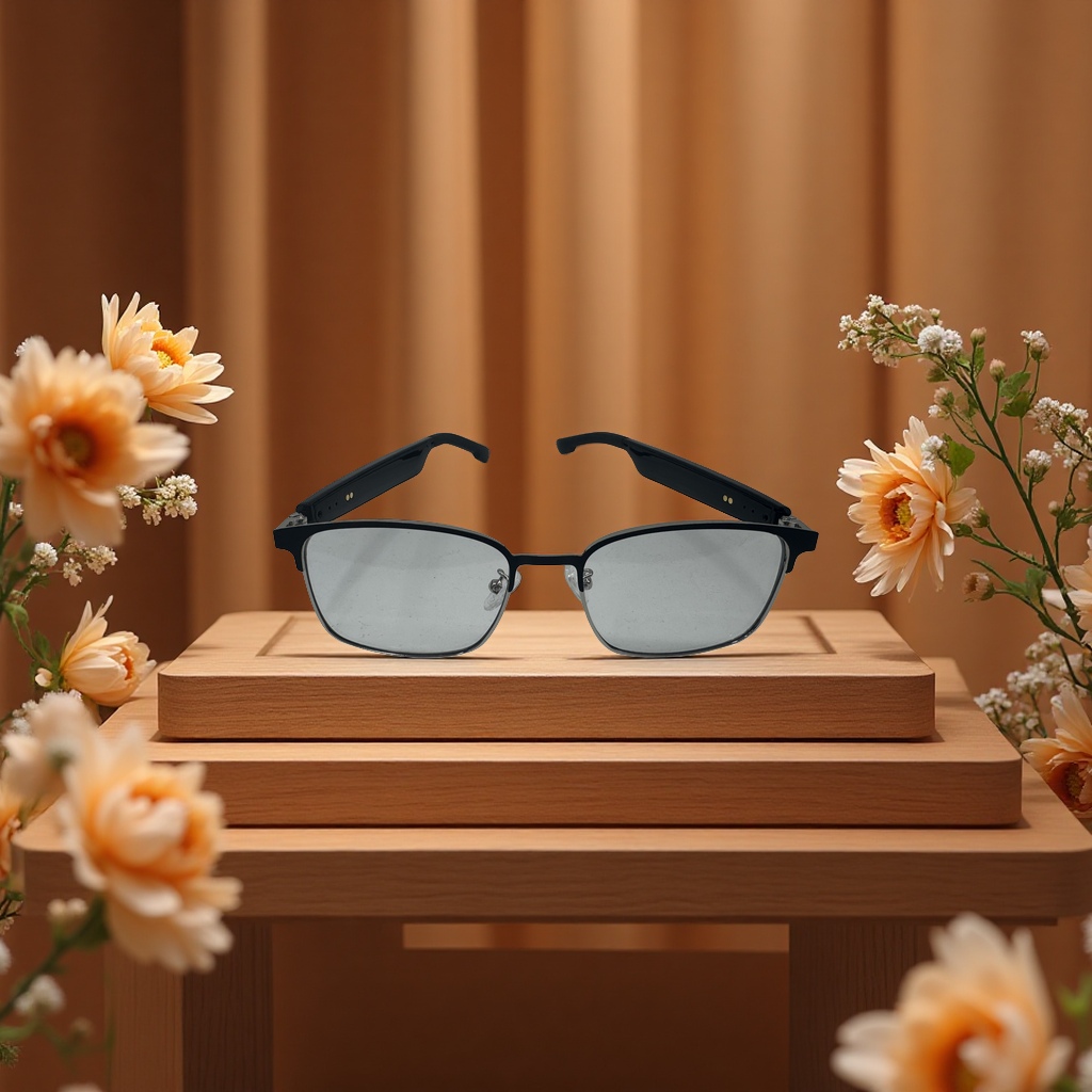 AI technology glasses with high-definition intelligent display, lightweight, fashionable and multi-functional eye health care accessories details Picture