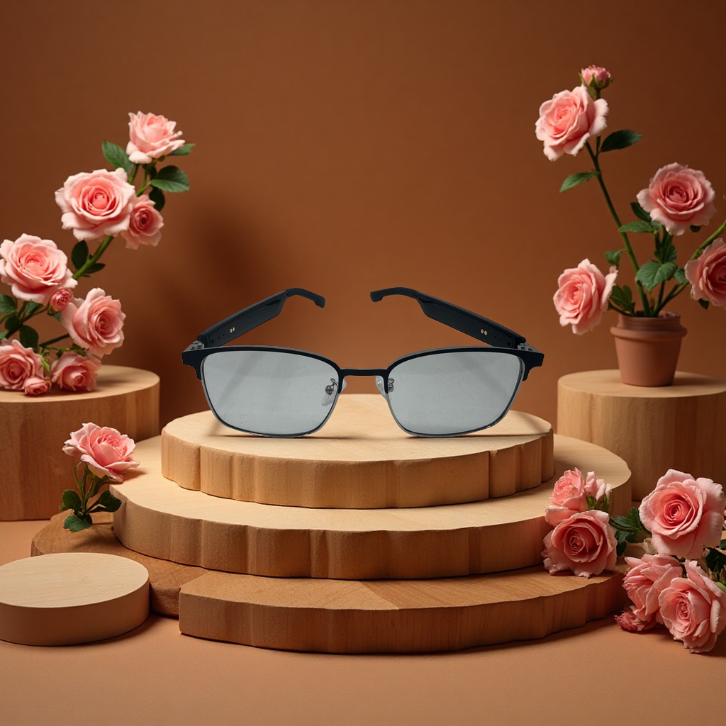 AI technology glasses with high-definition intelligent display, lightweight, fashionable and multi-functional eye health care accessories