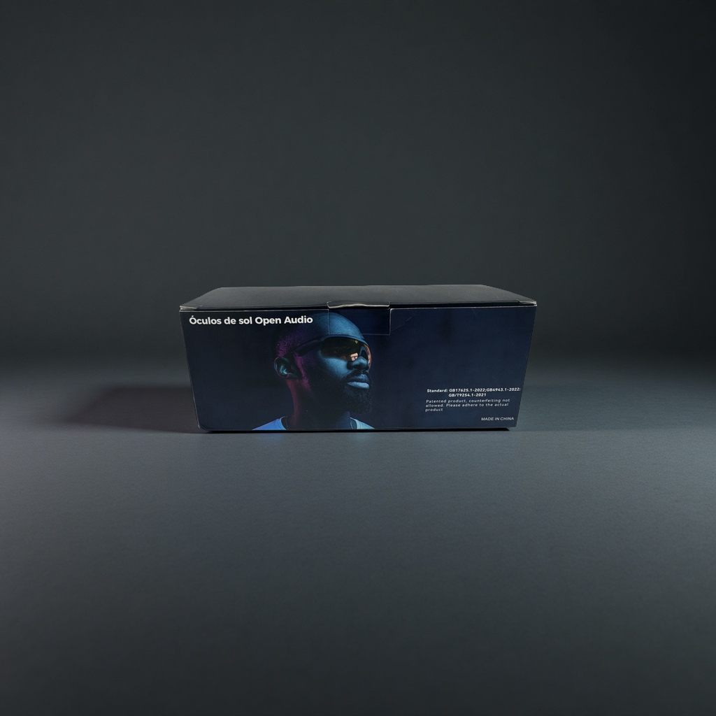 The smart glasses feature high-definition display and Bluetooth connection. They are fashionable, lightweight and multi-functional sports glasses that are compatible with both Android and Apple devices details Picture