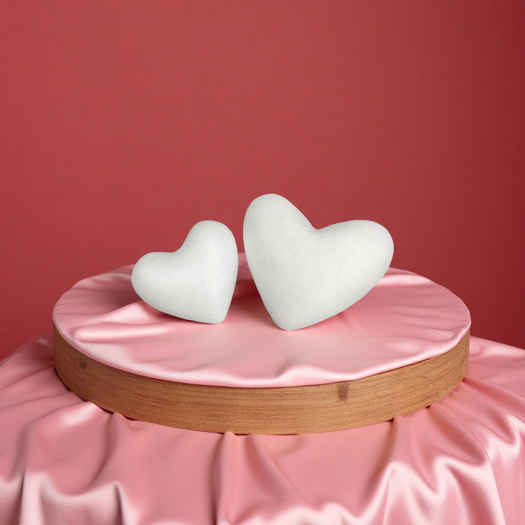Fábrica directa espuma corazón de melocotón sólido 20CM día de san valentín pegajoso flor amor hecho a mano DIY goma de plástico bola de espuma artículos de decoración Item Picture
