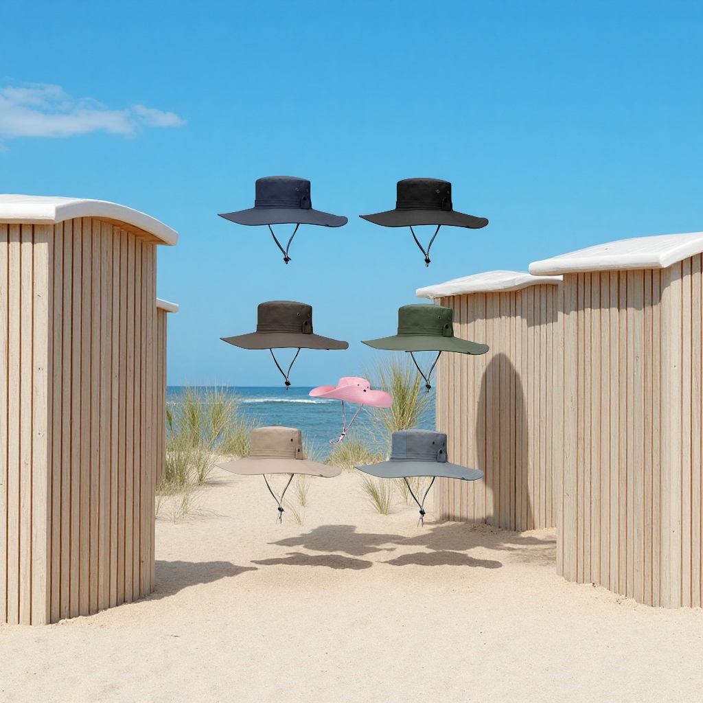 Sondona camouflage fisherman hat Summer Sun Protection Breathable Casual Fan hat Outdoor Sports sun Hat for men and women 224102189 Specification image