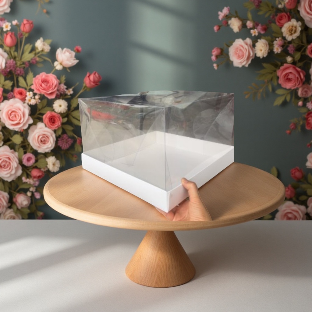 厂家cak蛋糕甜品盒礼品纸盒PET透明展示包装盒白卡盒塑料盒