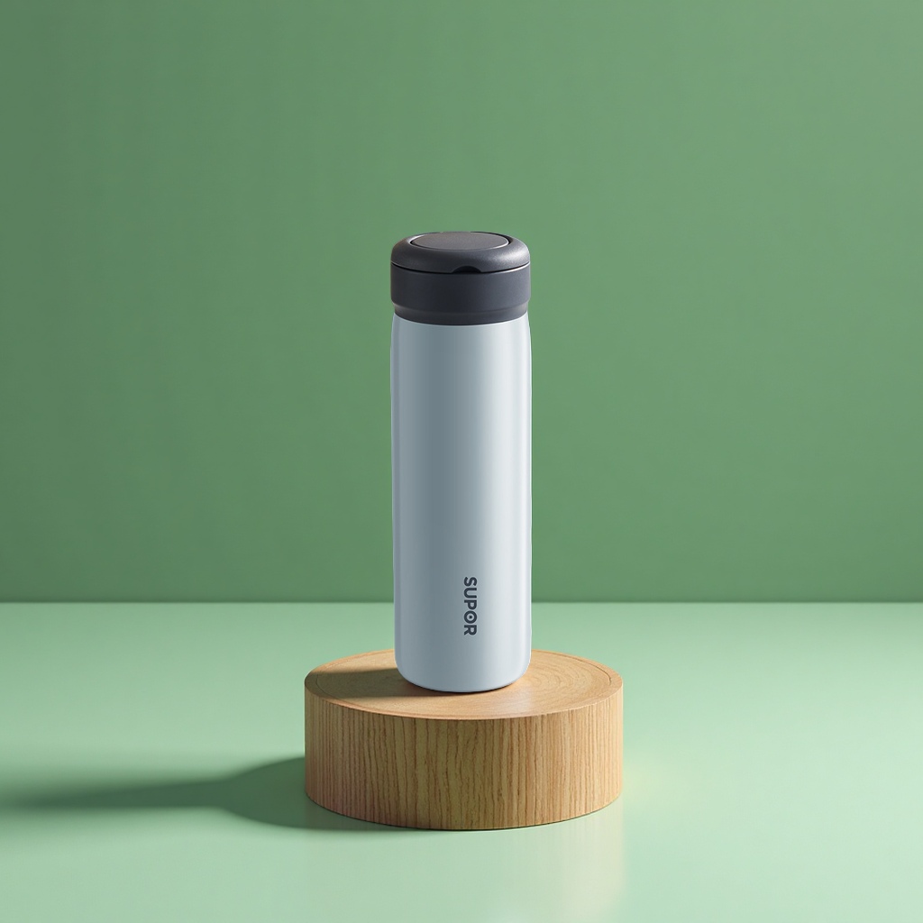 Supor 316L stainless steel insulated cup, portable for men and women, simple and fresh outdoor tea cup, daily necessities details Picture