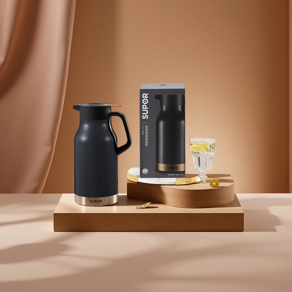SUPOR 316L Stainless Steel thermos for household, business and office water kettles, daily necessities, cups and thermos Specification image