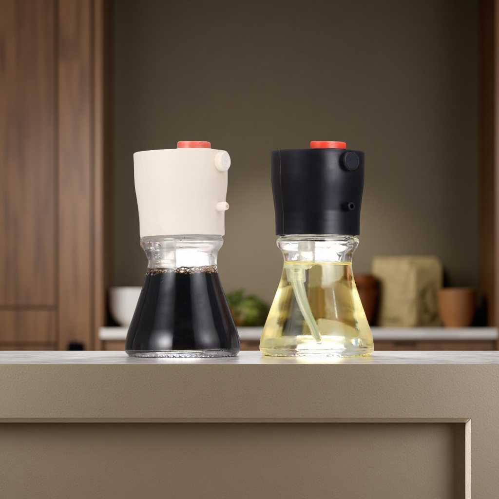 Controllable quantitative spray and drip integrated oil pot, kitchen leak-proof and non-hanging soy sauce seasoning glass jar wholesale daily necessities Item Picture