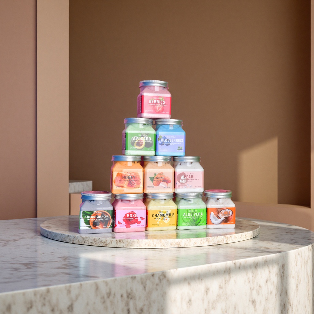 菲彩洁身体磨砂膏350ml温和去角质鸡皮护理身体去角质美容护肤彩妆面部磨砂