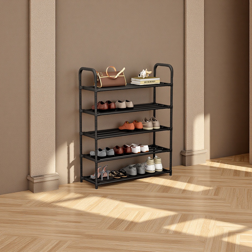 Multi-layer simple shoe rack, household door indoor storage rack, dust-proof student dormitory storage cabinet, factory direct sales