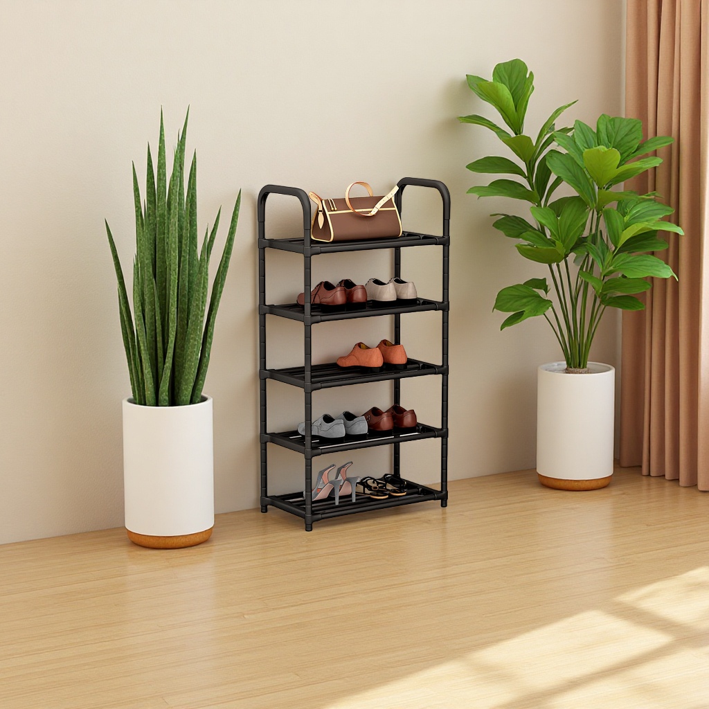 Multi-layer simple shoe rack, household door indoor storage rack, dust-proof student dormitory storage cabinet, factory direct sales Application Scenario