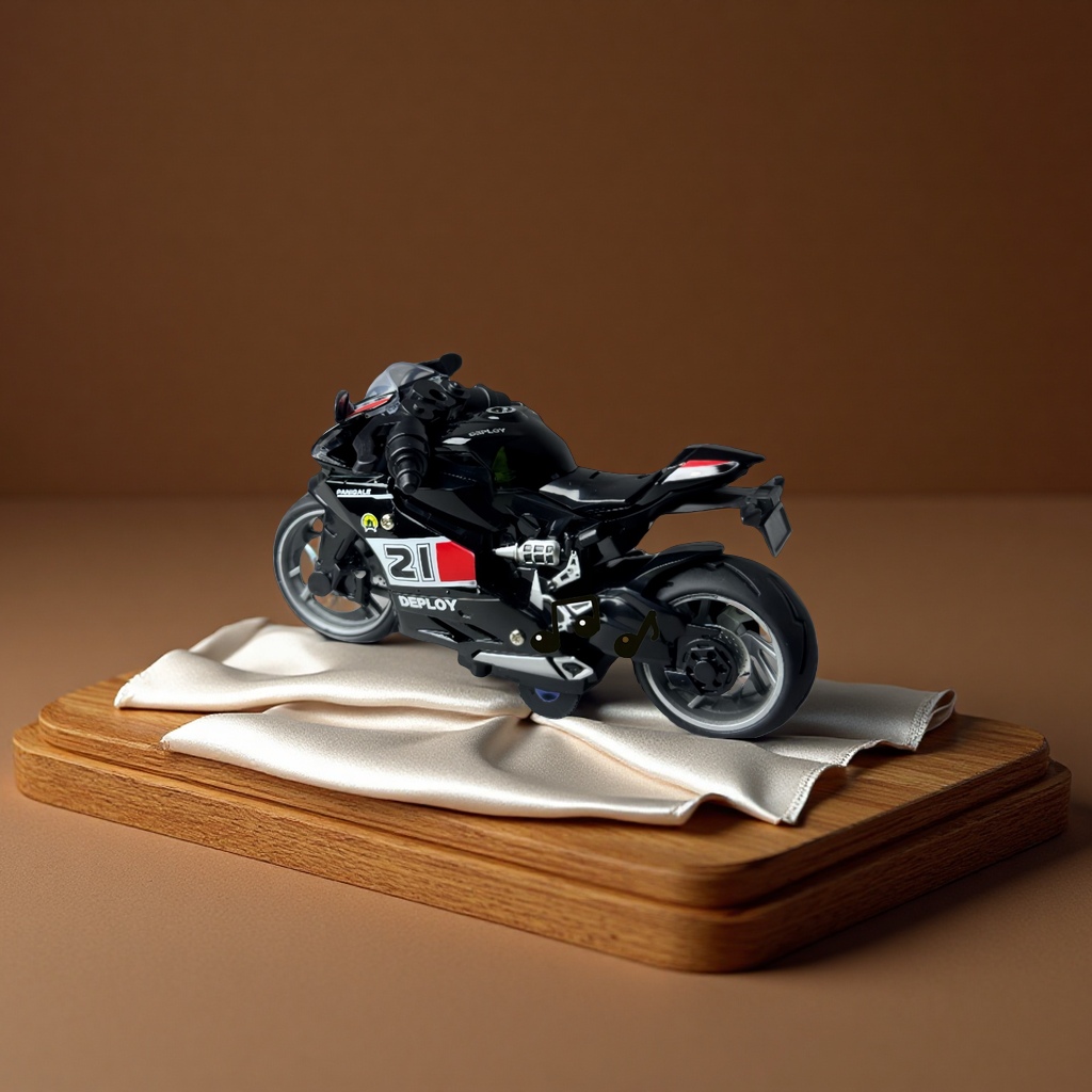 Cross-border 1:14 alloy rebound motorcycle model, audio-visual music, children's toys, ornaments, gift box wholesale, electric remote control toys, electric vehicles Item Picture