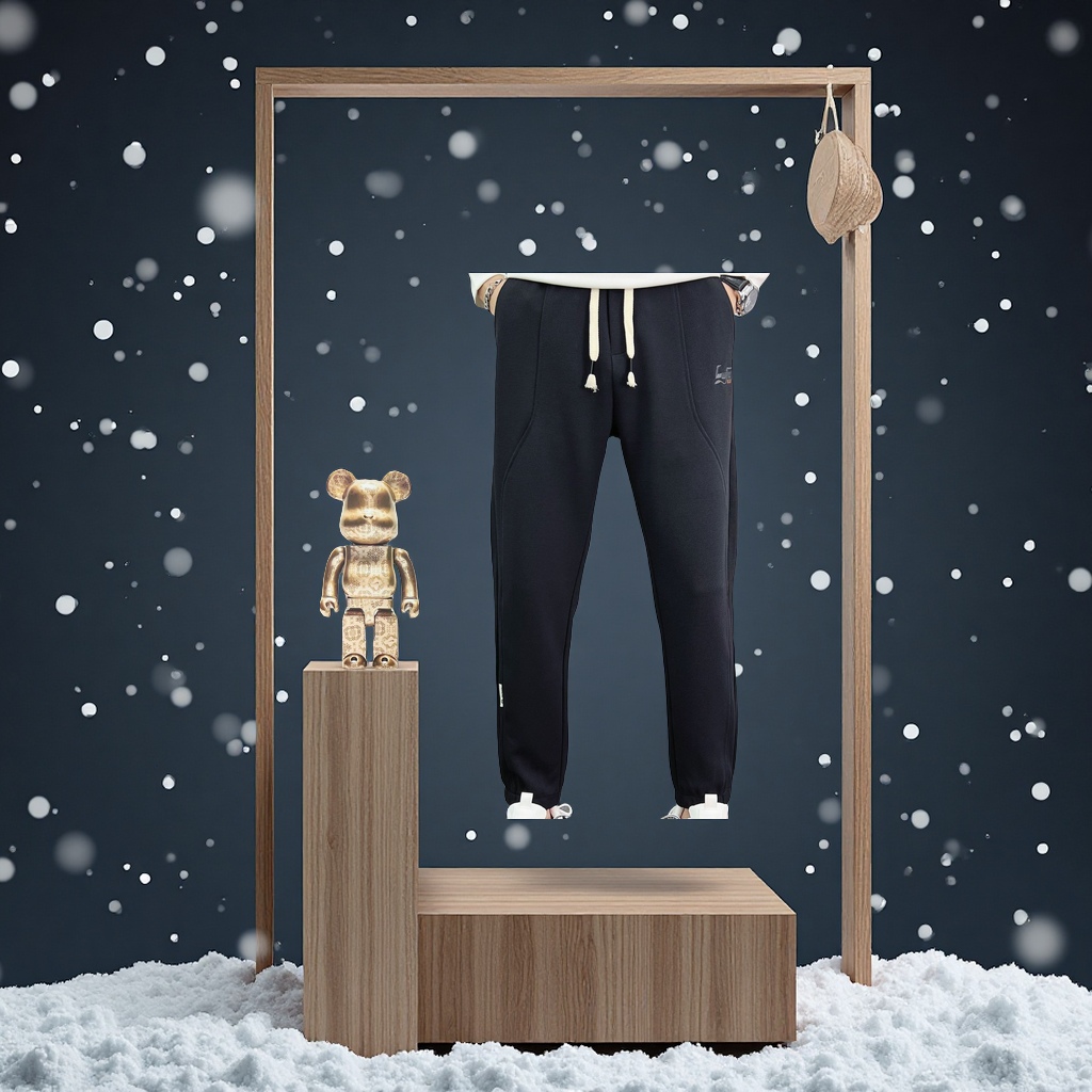 Factory direct sales of new autumn and winter loose, tight-fitting workwear sweatpants, men's thickened casual pants, badge design outdoor sports casual pants