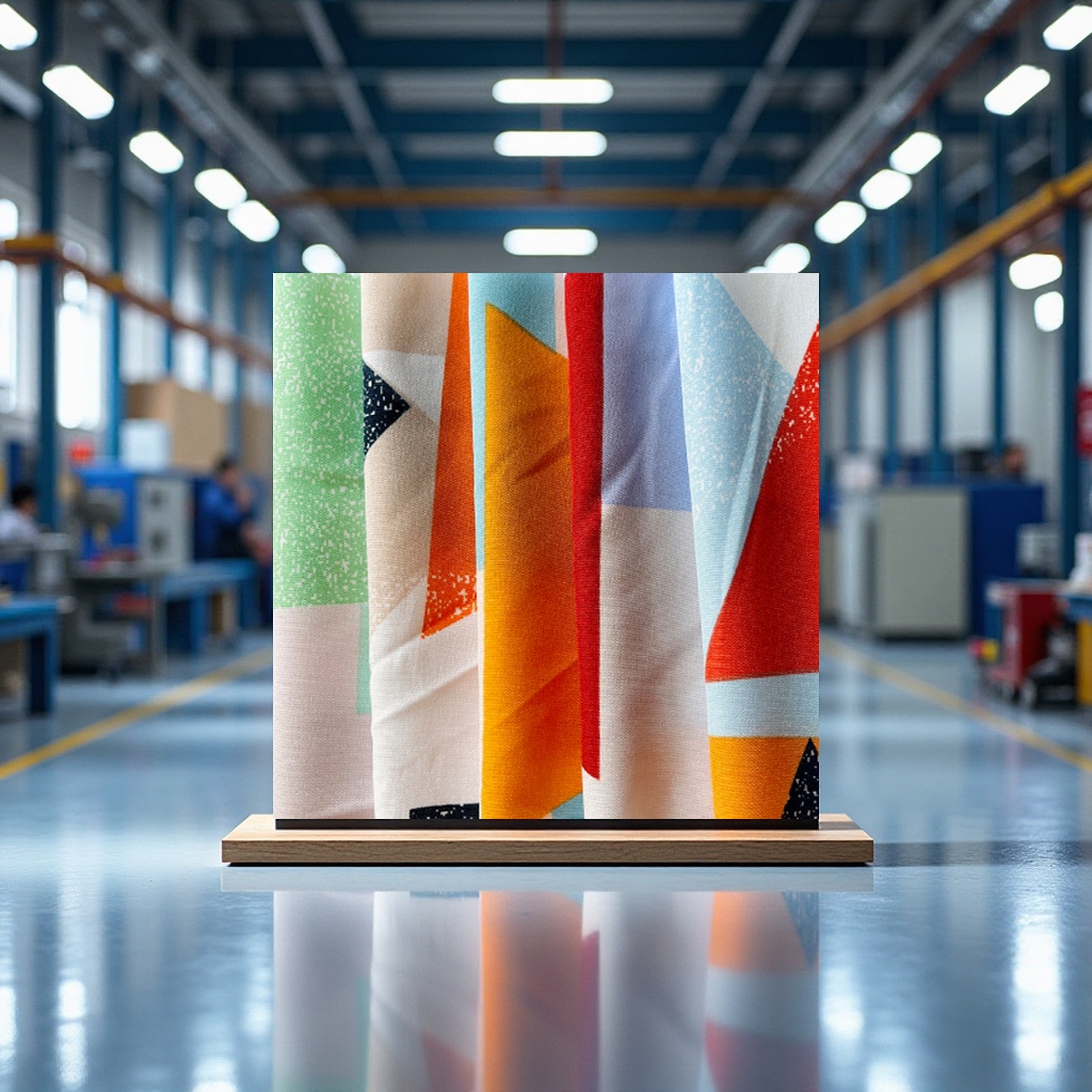 Customized plain weave 100D premium geometric printed fabric for clothing, bags, accessories, tie-dyed fabric, printed textile and leather materials by the manufacturer details Picture