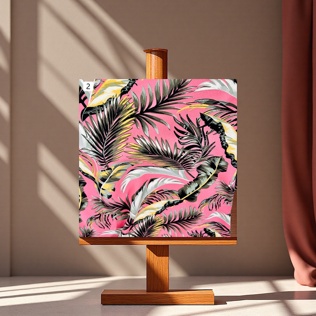 Four-sided Southeast Asian-style printed dress, foreign trade clothing fabric, accessories, bags, floral fabric, women's clothing summer new style Specification image