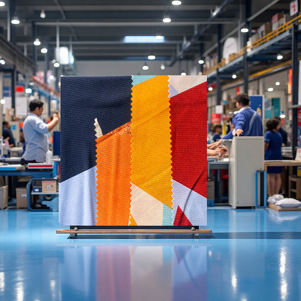 Customized plain weave 100D premium geometric printed fabric for clothing, bags, accessories, tie-dyed fabric, printed textile and leather materials by the manufacturer Specification image