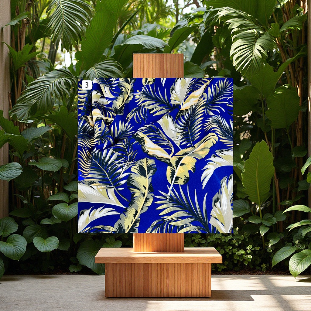 Four-sided Southeast Asian-style printed dress, foreign trade clothing fabric, accessories, bags, floral fabric, women's clothing summer new style Application Scenario