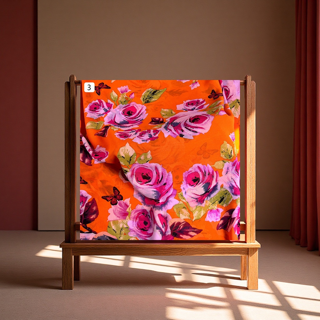 印花、扎染布实物图