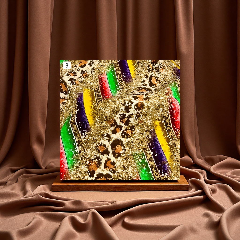 Four-sided leopard print series clothing, dresses, foreign trade fabrics, accessories, bags, printed tie-dyed fabrics, leather textiles Application Scenario